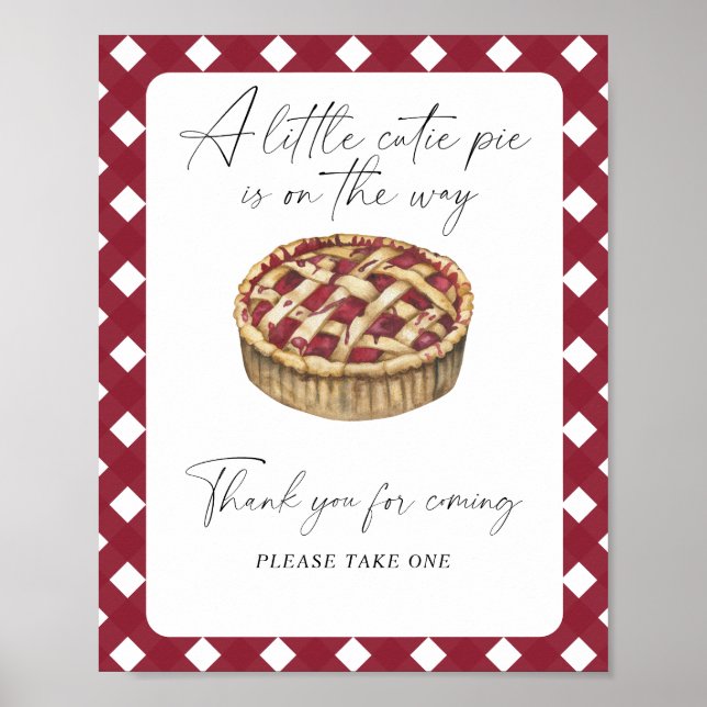 Pie - Thank you for coming Poster (Front)