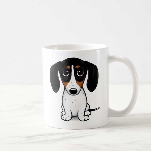 Piebald Dachshund | Cute Puppy Dog Coffee Mug (Right)