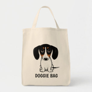 Piebald Dachshund Cute Puppy Dog Custom Tote Bag