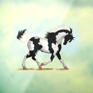Piebald Overo Pinto Horse Decal