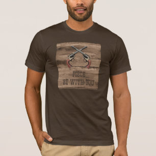 Piece be with you gun shirt
