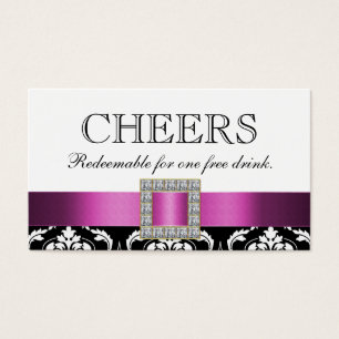 Pièce-cadeau pour boisson à la barre Mariage damas