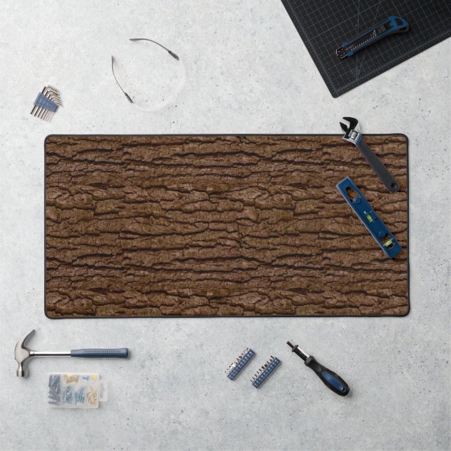 Pièce de Faux rustique de l'écorce d'arbre à grain (Poste de travail)