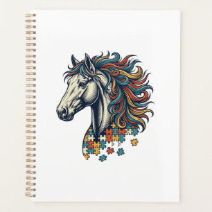 Pièce de puzzle de cheval coloré T-Shirt gravure v