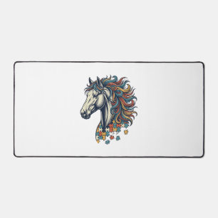 Pièce de puzzle de cheval coloré T-Shirt gravure v