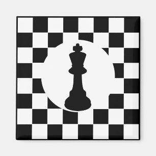 Pièce d'échecs du roi - Magnet - Fête d'échecs