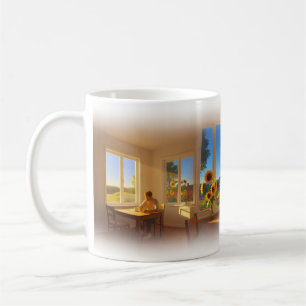 Pièce dorée de solitude, mug pour être seul sans ê