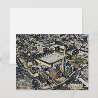 Piece Hall & Square Church Spire, Halifax Art Card