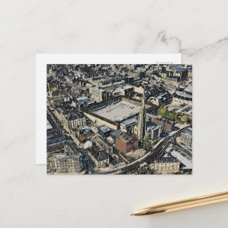 Piece Hall & Square Church Spire, Halifax Art Holiday Postcard