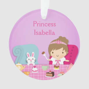 Pièce mignonne de filles de princesse et de thé de