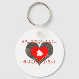 Piece of heart in iraq Keychain