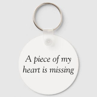 Piece of my heart missing keychain