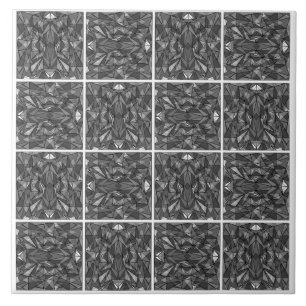 PiecedLayered 2x2 BandW Tile