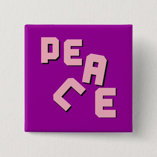 Piecemeal Peace Button (Front)