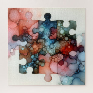 Pièces de puzzle encre alcoolique