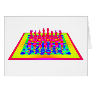 Pièces d'échecs colorées d'échiquier et