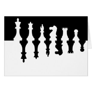 Pièces d'échecs noires et blanches
