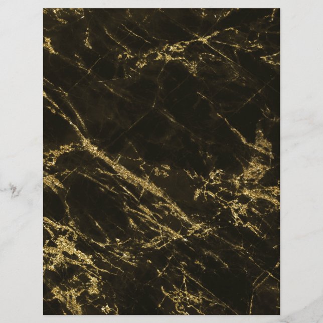 Pièces d'or en marbre noir 2 Papier à scandale (Devant)