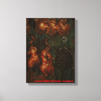Pieces of Meat Canvas Print