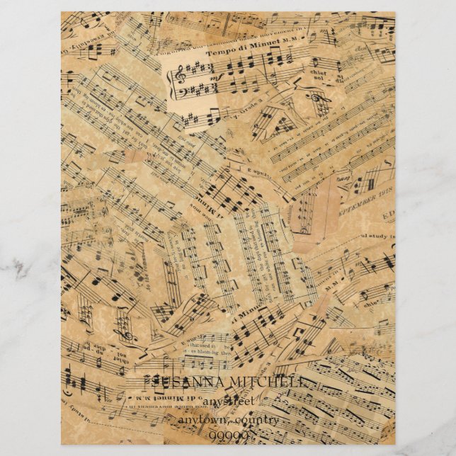 Pieces of Vintage Music ID389 Letterhead (Front)