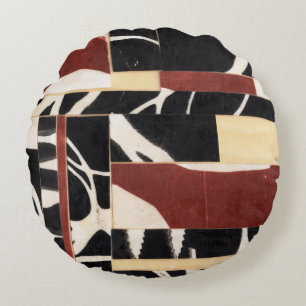 Pieces & Parts II Round Pillow