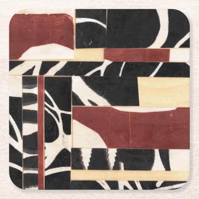 Pieces & Parts II Square Paper Coaster (Front)