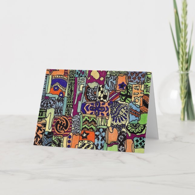 Piecie-Piecie Artwork Card- Blank Card (Front)