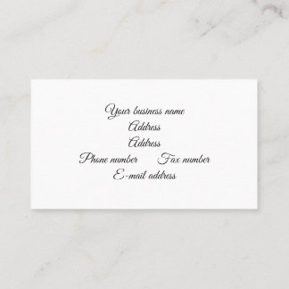 pied carte de visite