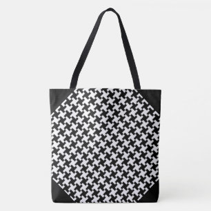 Pied de Poule Tote Bag