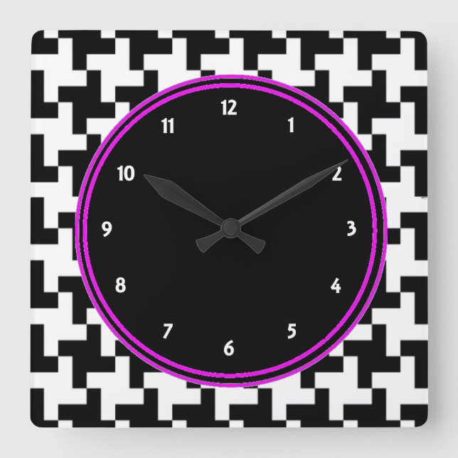 Pied de Poule Wall Clock (Front)