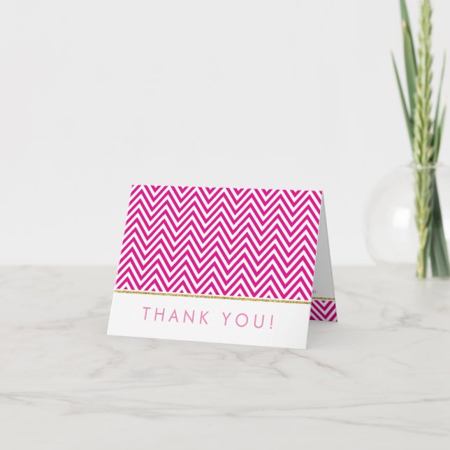 PIED MERCI audacieux chevron motif or rose (Devant)
