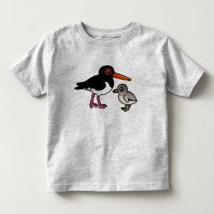 Pied Oystercatcher with chick Toddler T-shirt