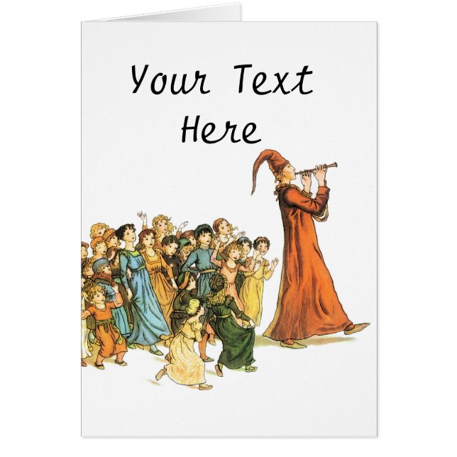 Pied Piper Illustration by Kate Greenaway (Front)