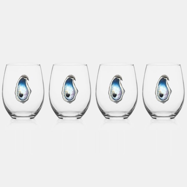 Pied Verre à vin sans oyster - 4 set (Recto)