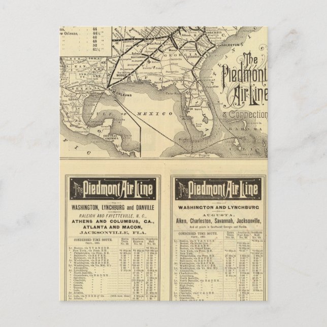 Piedmont Air Line Postcard (Front)