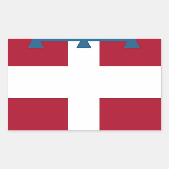 Piedmont (Italy) Flag Sticker (Front)