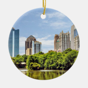 Piedmont Park Skyline, Atlanta, Christmas Ornament