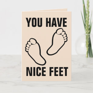 PIEDS LOVER ROMANCE GREETING CARTES