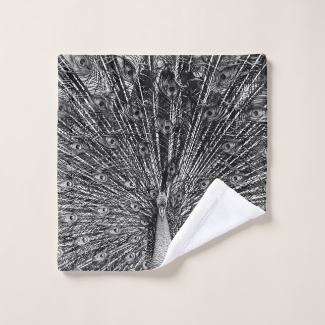 Piège noir et blanc (Gant de toilette)