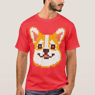 Piel Art Corgi Dog Lover Puppy Retro T-Shirt