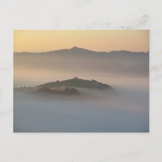 Pieniny mountains sunrise postcard (Front)