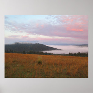 Pieniny mountains sunrise poster