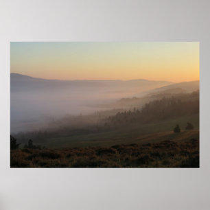 Pieniny sunrise poster