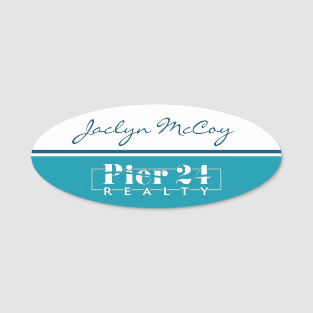 Pier 24 Realty Name Tag (Front)