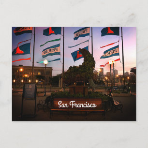 Pier 39 Sea Lion Statue #4 Postcard