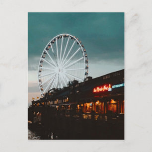 Pier 57, Seattle, Washington  Holiday Postcard