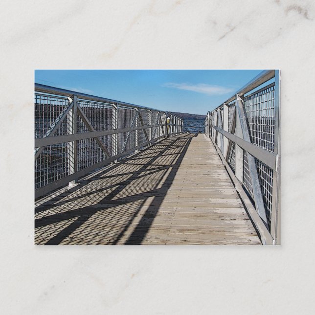 Pier at Cayuga Lake ATC Business Card (Front)