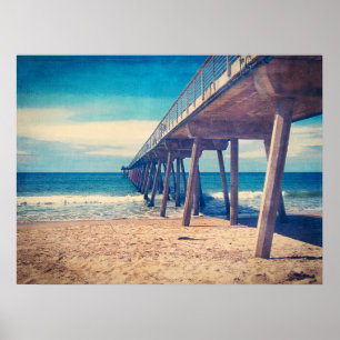 Pier at Hermosa Beach Poster