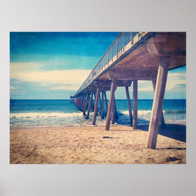Pier at Hermosa Beach Poster (Front)