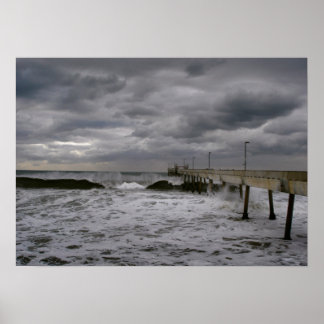 Pier Before the Storm Poster